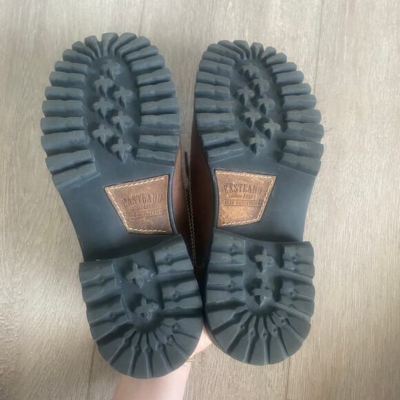 EASTLAND Mens Lacer Beams Dark Brown Leather Lace Up Boot Shoe Size 8.5 NEW - Picture 6 of 8